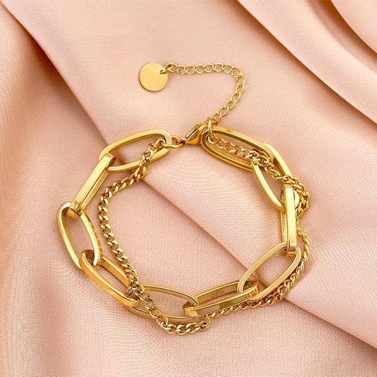 Glossy Gold Loose Bracelet